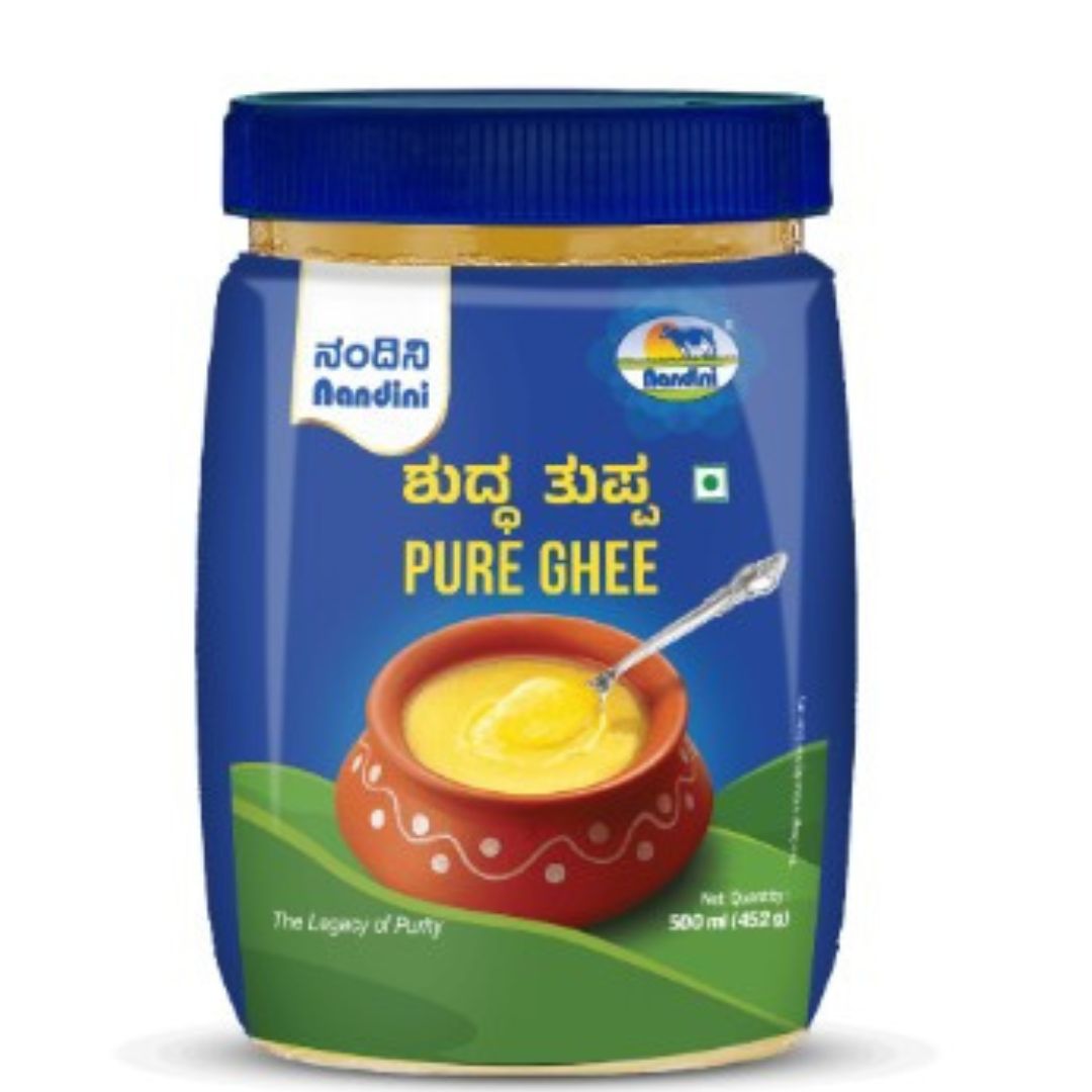 Nandini Ghee 500 ml PET Jar | Pure Cow Ghee