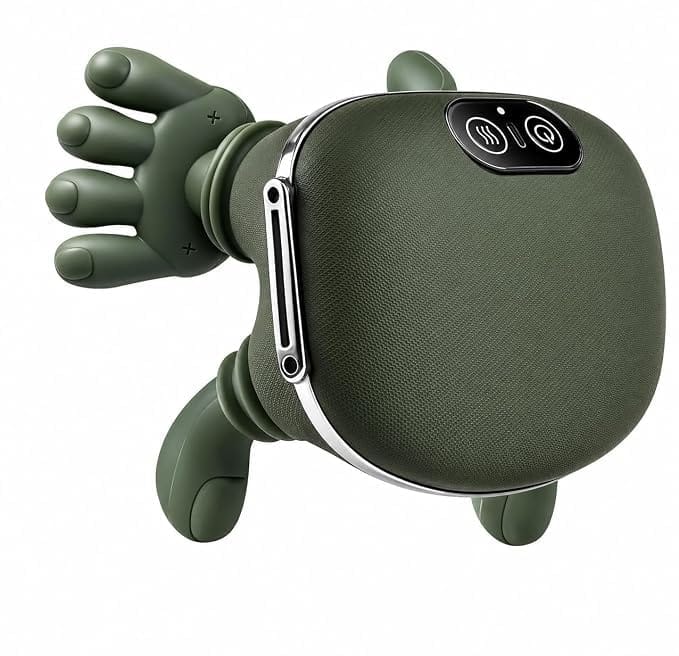 Heated Neck Massager, Wireless Shiatsu Neck & Shoulder Back Massager, Electric 4D Deep Tissue Kneading with Heat, Cordless Portable for Pain Relief & Muscle Relax, Home & Office,Claw design