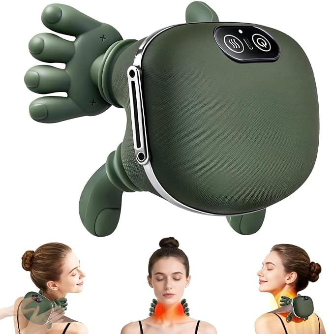 Hand Shape Electric Neck & Shoulder Massager | Wearable Deep Tissue Massage Machine for Neck, Shoulder & Back