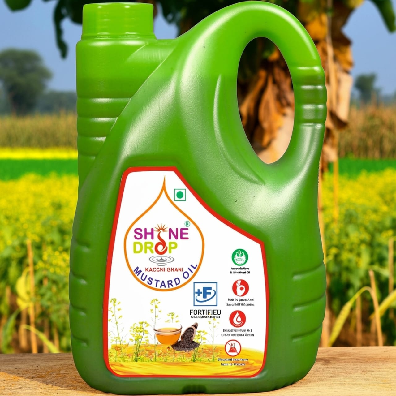 Shine Drop Kacchi Ghani Mustard oil 2 Liter 