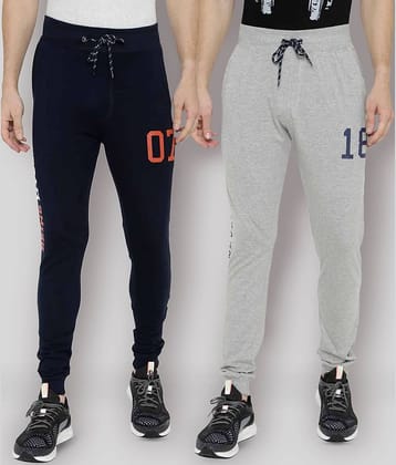 Ardeur - Multicolor Cotton Blend Men's Joggers ( Pack of 2 )