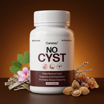 Cureayu No Cyst Capsules | Ayurvedic Support for Cyst Care & Tissue Health