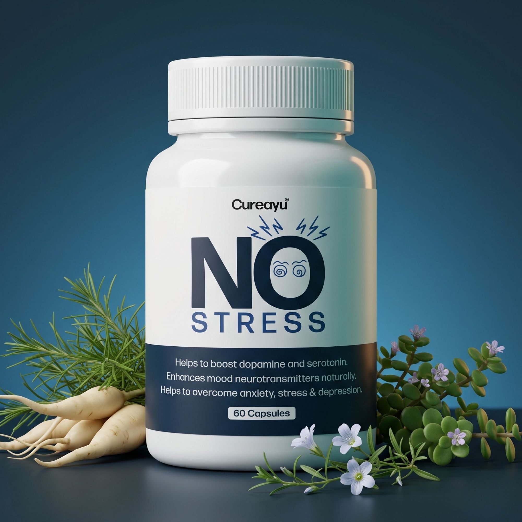 No Stress Capsules | With Shankhpushpi | Natural Stress Reliever