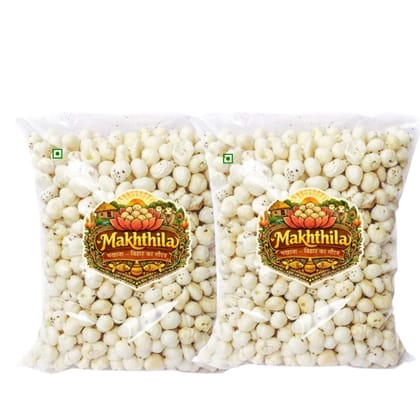 MAKHTHILA - Premium Jumbo Phool Makhana Fox Nuts | Roasted Lotus Seeds | Healthy Superfood