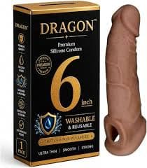 Dragons Cond-ome For Men 6-inch Comfortable Fit for regular use | Ultra Soft | Long Lasted |