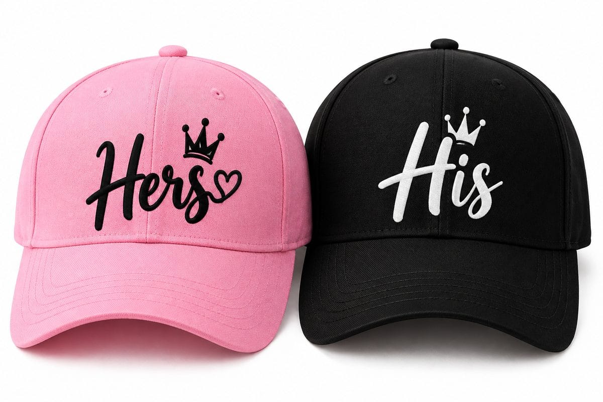 Matching Couple Caps – His & Hers | Stylish Couple Baseball Cap Set