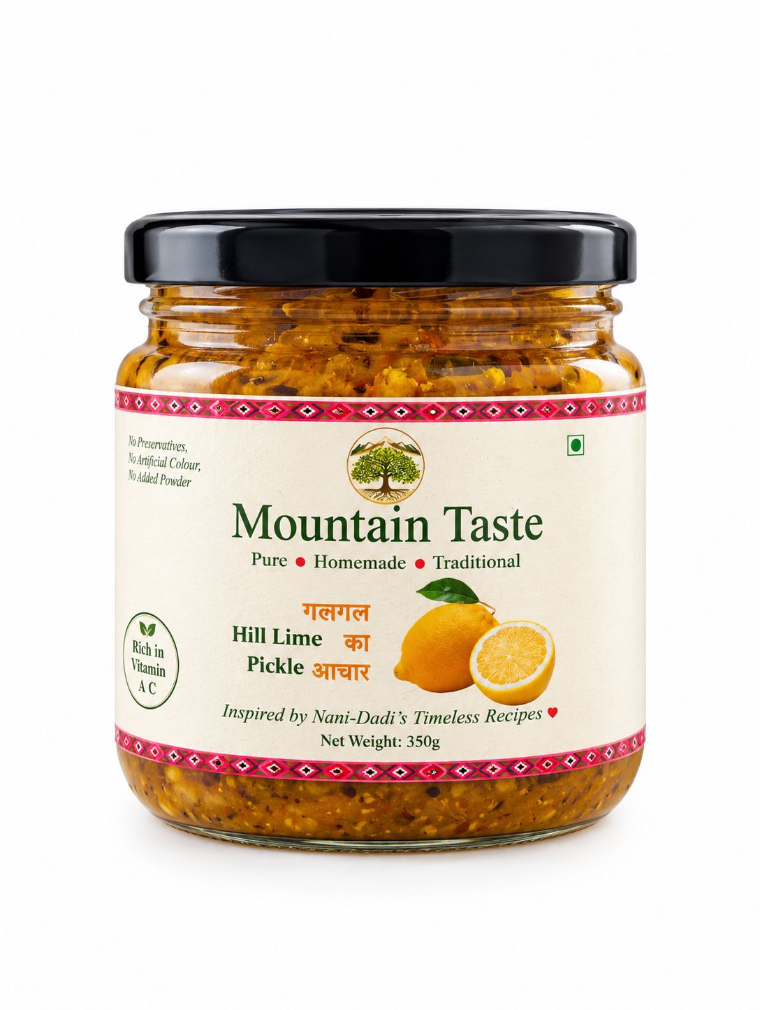 Mountain Taste Galgal Pickle (Hill Lime Pickle)