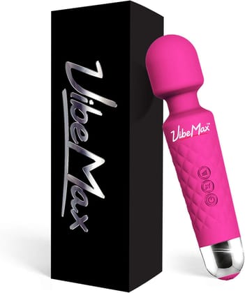 Handheld Cordless Personal Wand Massager – Waterproof, USB Rechargeable, 20 Vibration Patterns, 8 Speeds, Memory Feature, Skin-Soft Silicone for Ultimate Relaxation Tool