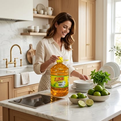 Care Ware Dishwash Liquid 4ltr. (Yellow)