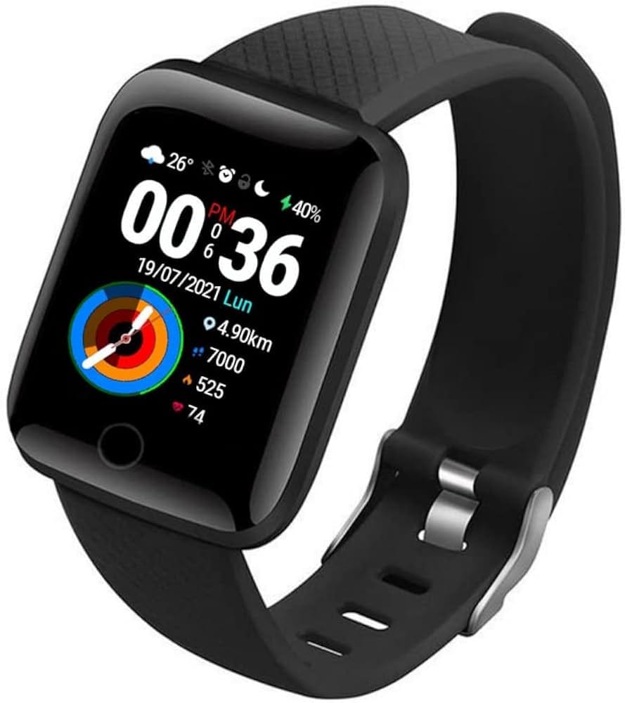 Digital Smart Watch for Men & Women with Step Counter, Fitness Tracker, Alarm & Date Display