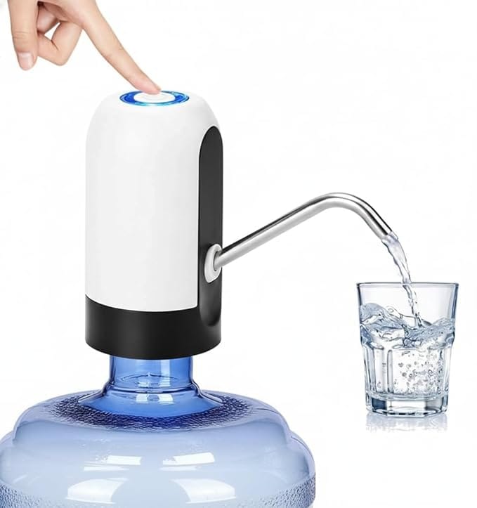 Automatic Water Dispenser Pump for 20 Litre Bottle | USB Rechargeable Portable Drinking Water Pump | Universal Fit for Home, Office, and Outdoor Use