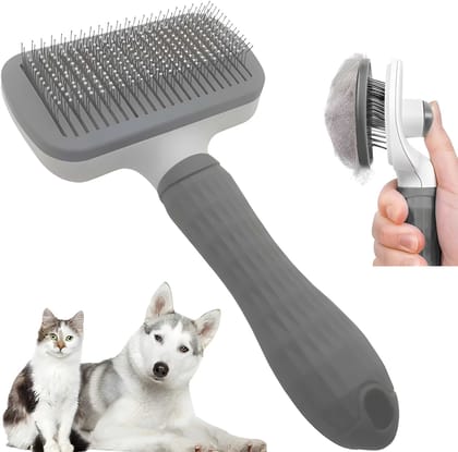 WUGO Brushes & Combs for Pets, Pet Grooming Brush & Comb Set for Dogs, Cats, Puppies & Kittens, Hair Removal & Coat Care Grooming Tools (Original)