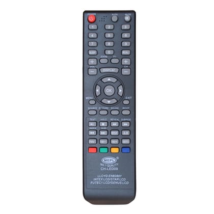 V3Deals Remote Control Compatible with Lloyd EN83801/Intex LCD/Star LCD/Futec1 LCD/Genus LCD TV Models (China LED 09)