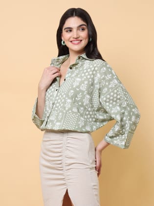Mikhail Oversized Shirt-Freesize