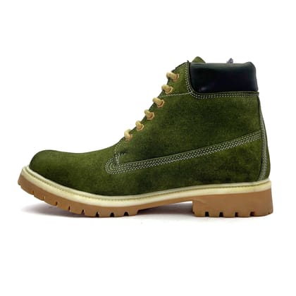 Men's BULLET Splash proof full Leather Classic Boots | Bike Riders Trekking Trails Backpacking and Hiking | All day wear-5