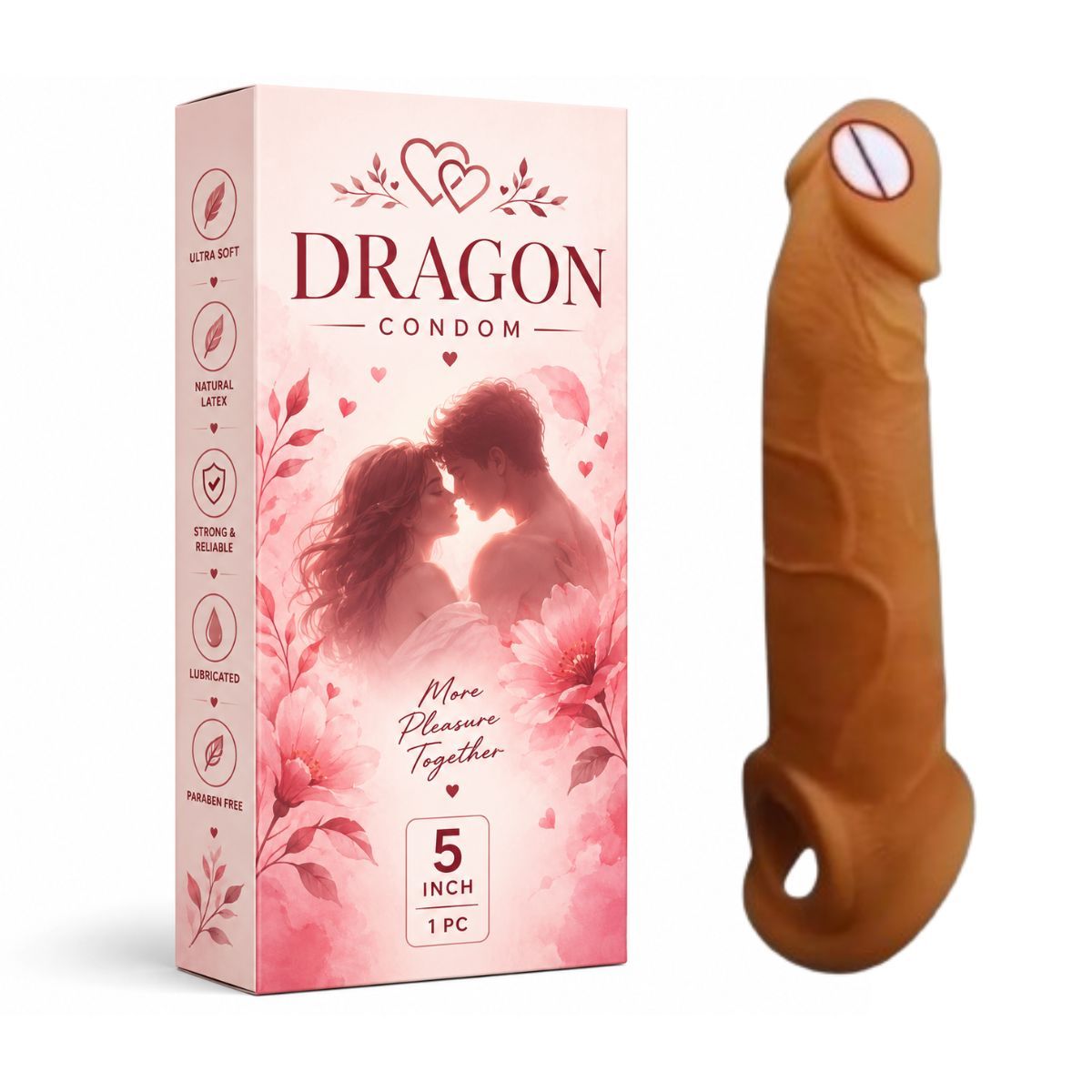 Dragon Condom 5 Inch Silicone Adult Condom – Fantasy Dragon Design for Adults
