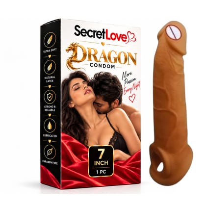 Dragon Silicone Condom 7 Inch – Premium Fantasy Dragon Adult Intimate Accessory