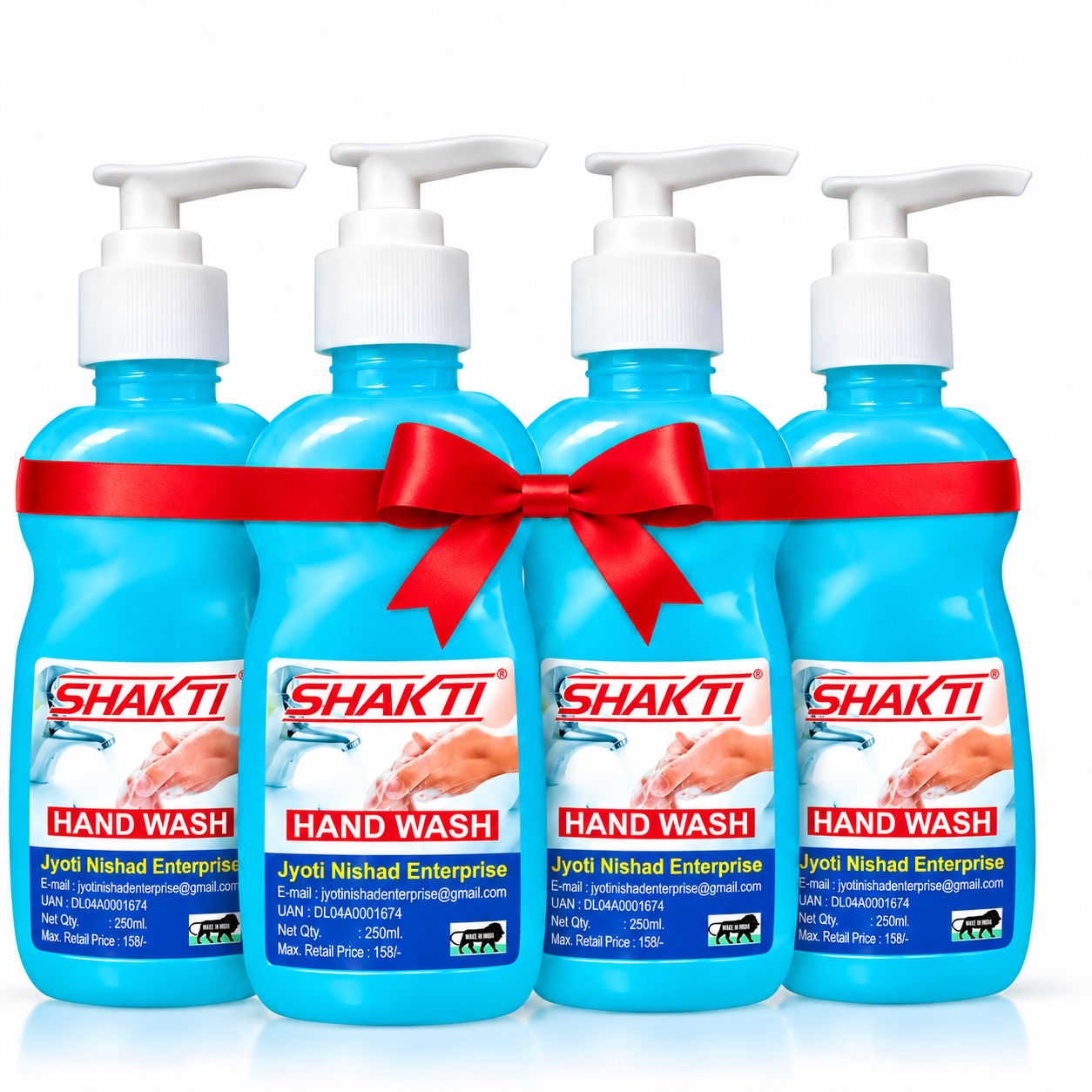 SHAKTI Hand Wash 250ml - 4 Pcs Combo Pack