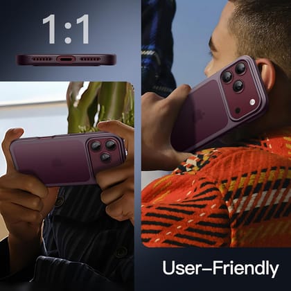 iPhone 18 Pro max Dark Cherry Matte Case Military Grade Drop Protection Cover