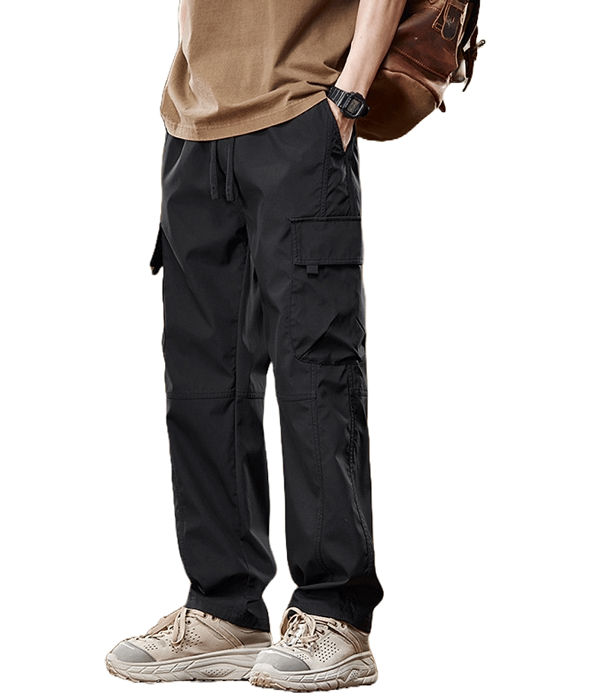 Shelony Black Cotton Men's Joggers ( Pack of 1 )