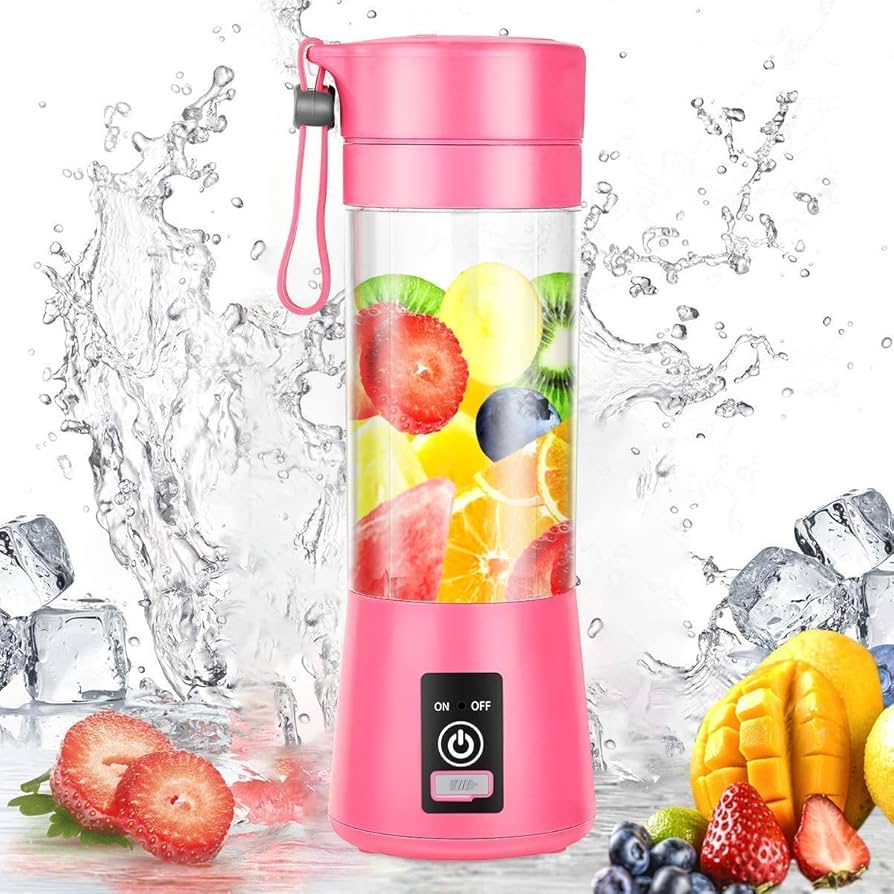 Portable USB Rechargeable Mini Blender Juicer Bottle | Electric Smoothie Maker & Fruit Mixer | Compact Travel Blender
