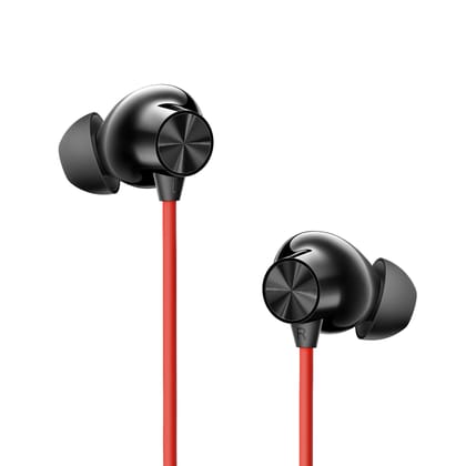 OnePlus Bullets Wireless Z3 in-Ear Neckband with 12.4mm Drivers, 3D Spatial Audio,10 mins Charge for 27 hrs Playback, AI Call Noise Cancellation, 4 EQ preset, Dynamic bass Enhancement & BT5.4  (Crimson Eclipse )
