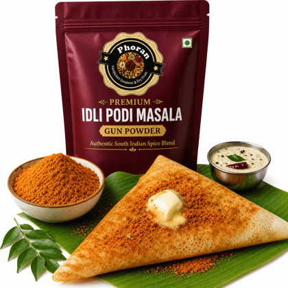 Phoran Premium Idli Podi Masala - South Indian Gun Powder | Idli, Dosa & Uttapam spice l TasteMaker