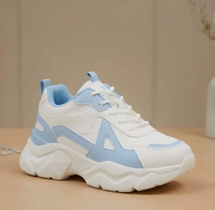 WUGO Women Trendy Casual Shoes | Lightweight Walking & Sports Sneakers | Comfortable Lace-Up Footwear for Daily Wear, Travel, Gym & Outdoor Use