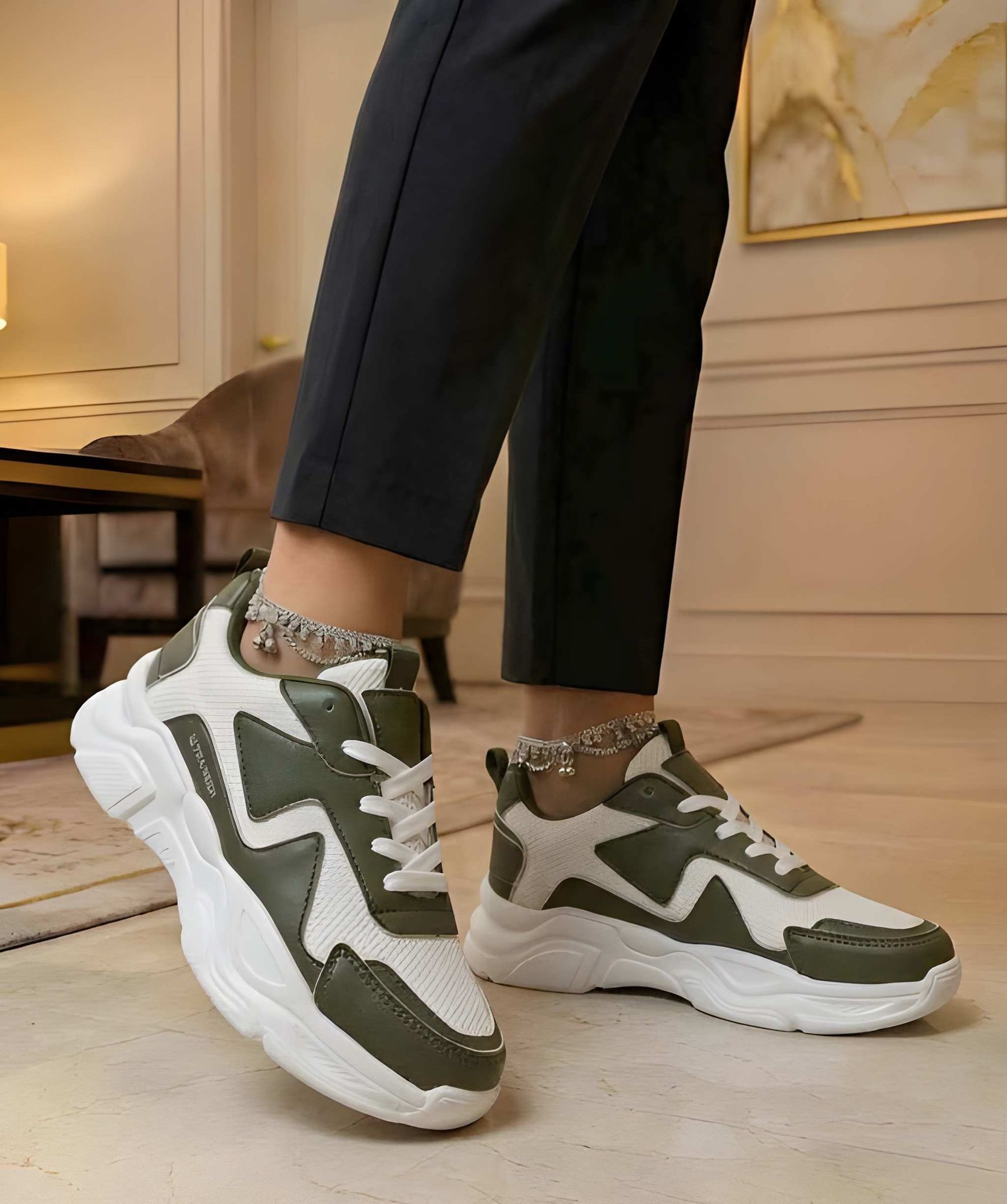 WUGO Women Fashion Sneakers | Stylish Casual & Sports Shoes | Lightweight Comfortable Lace-Up Walking Shoes for Daily Wear, Travel, Gym & Outdoor Activities