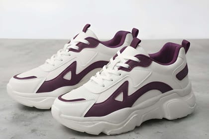 WUGO Women Comfortable Sports Sneakers | Lightweight Walking Shoes for Women | Stylish Lace-Up Casual Shoes for Travel, Gym, Running & Daily Wear