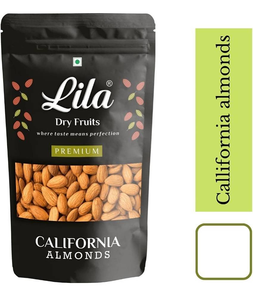 LILA DRY FRUITS California Almonds 500g Natural Premium Dried Nutritious High Fiber Snack