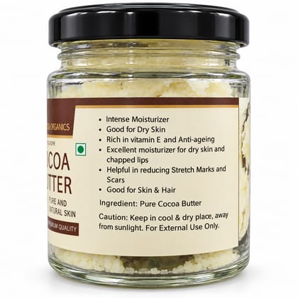 Cocoa Butter 100g | Deep Moisturizing Body Butter | Skin Repair, Stretch Mark Care, Soft & Smooth Skin | Rich Hydration | No Parabens, No Sulphates