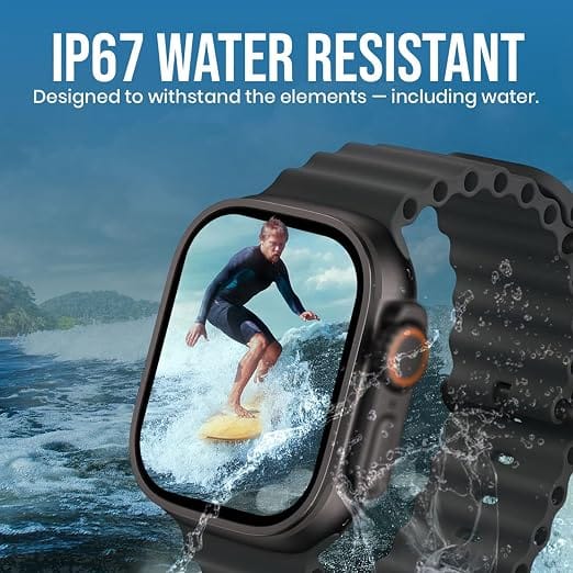 T800 Ultra Smart Watch Largest and Brightest Display Deep Waterproof With Video Controlling Assistant Wireless Fast Charging
