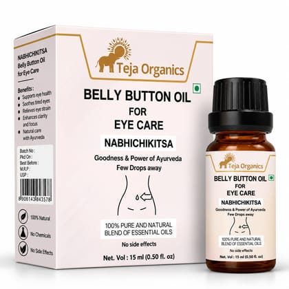 Belly Button Oil for Eye Care 15 ml | Nabhi Oil Herbal Blend | Supports Eye Comfort | Hydration | Relaxation