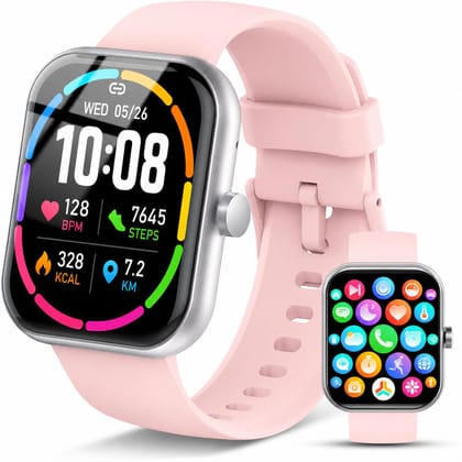 T500 Smart Watch for Men Women with Bluetooth Calling, Touch Screen Display, Fitness Activity Tracker, Heart Rate