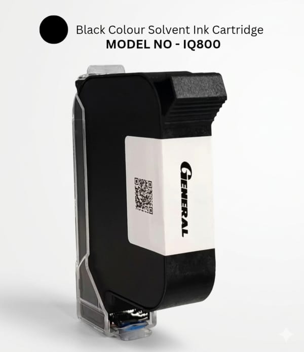 GENERAL IQ800 PLUS-N BLACK SOLVENT INK CARTRIDGE
