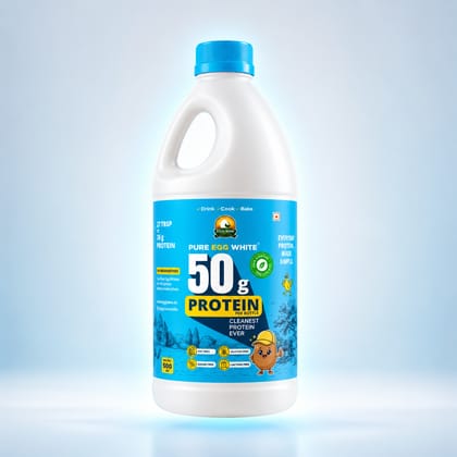 EggRaw Pure Egg White - 500ml (50g Protein)