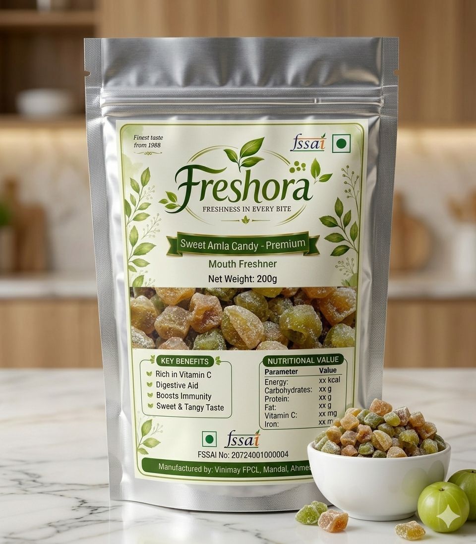 Freshora Mouth Freshner - Sweet Amla (200 Grams Pouch)
