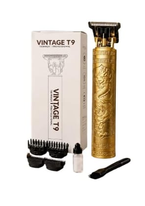 Vintage T9 Professional Hair Trimmer with Gold