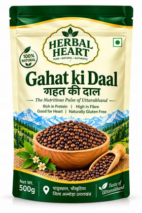 Product Title Herbal Heart Gahat Ki Daal (Horse Gram) – Traditional Uttarakhand Pulse | 500 g