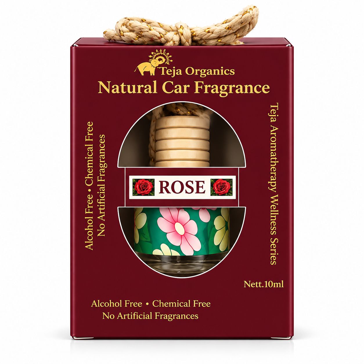 Natural Car Fragrance Rose