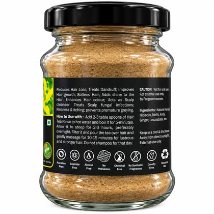 Green Tea Hair Rinse 50g | Herbal Hair Care | Hair Rinse Tea for Healthy Hair Growth | Lustrous, Longer, Stronger Hair  | Scalp Detox & Hair Strengthening | Reduces Hair Fall, Control | Adds Shine | No Chemicals