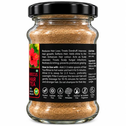 Hibiscus Hair Rinse 50g | Herbal Hair Care | Healthy Hair Growth for Lustrous, Longer, Stronger Hair | Natural Hair Growth & Conditioning | Reduces Hair Fall , Adds Shine & Softness  | No Chemicals