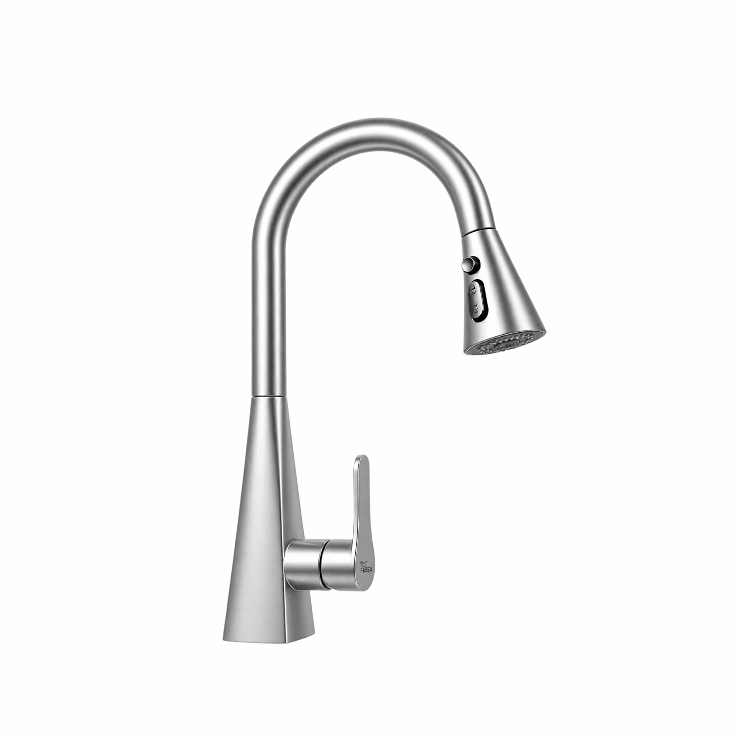 Vega Dual-Flow Heavy Aenor SUS 304 Pull-Out 360° Hot & Cold Kitchen Mixer Faucet Silver