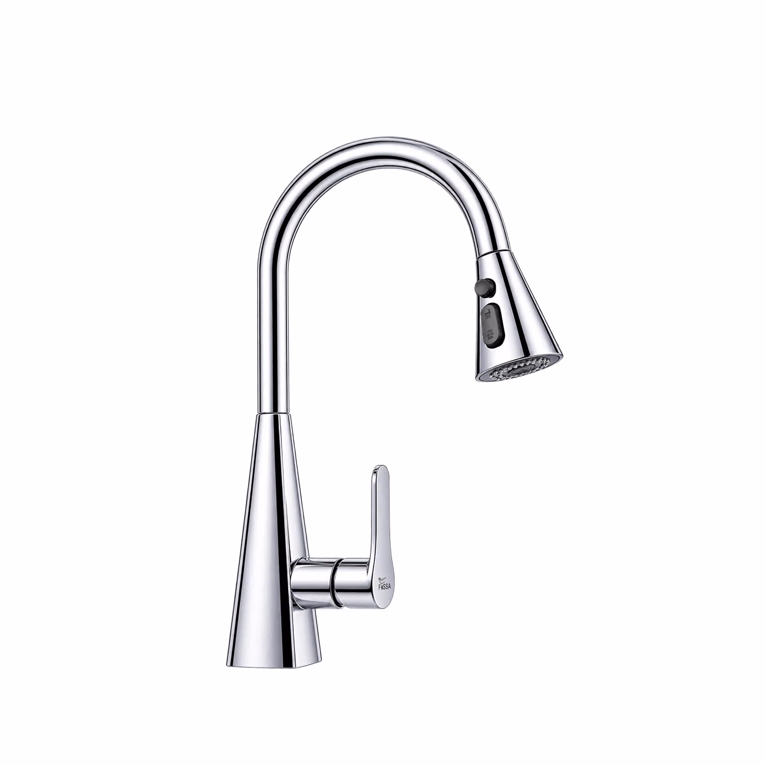 Vega Dual-Flow Heavy SUS 304 Pull-Out 360° Hot & Cold Kitchen Mixer Faucet Chrome
