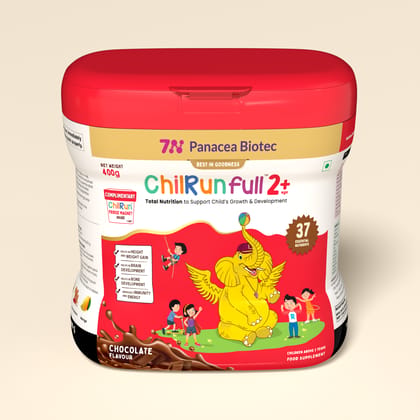 ChilRun Full 2+ Health and Nutrition Drink, Chocolate, 400g, Jar. Total Nutrition For Children’s Growth, Supports Weight & Height Gain, Immune Function & Brain Development. ChilRun Full 2+ Health and Nutrition Drink, Chocolate, 400g, Jar. Total Nutrition For Children’s Growth, Supports Weight & Height Gain, Immune Function & Brain Development.