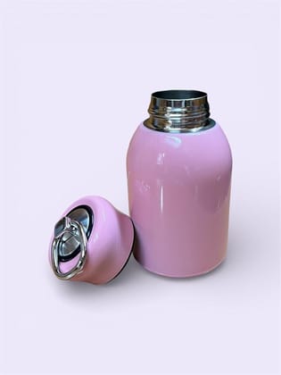 Mini Stainless Steel Vacuum Insulated Bottle, Small Water Flask with Cap and Ring