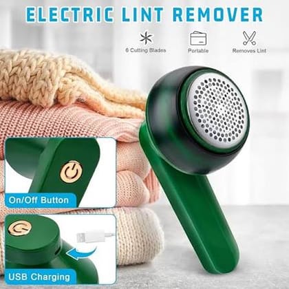 Rechargeable Lint Remover for Clothes | Portable Fabric Shaver for Sweaters, Woolens & Jackets