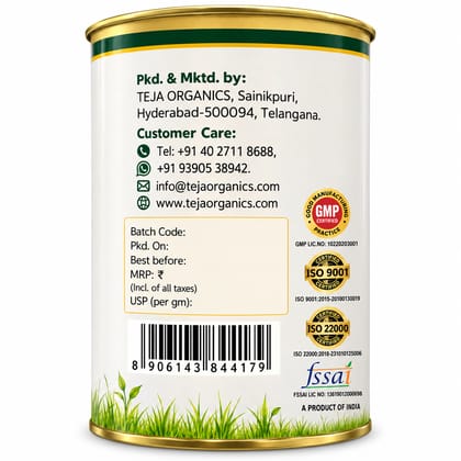 Wheat Grass Powder | 100% Natural Superfood | Rich in Chlorophyll, Vitamins & Minerals | Supports Daily Nutrition & Wellness | Herbal Green Powder