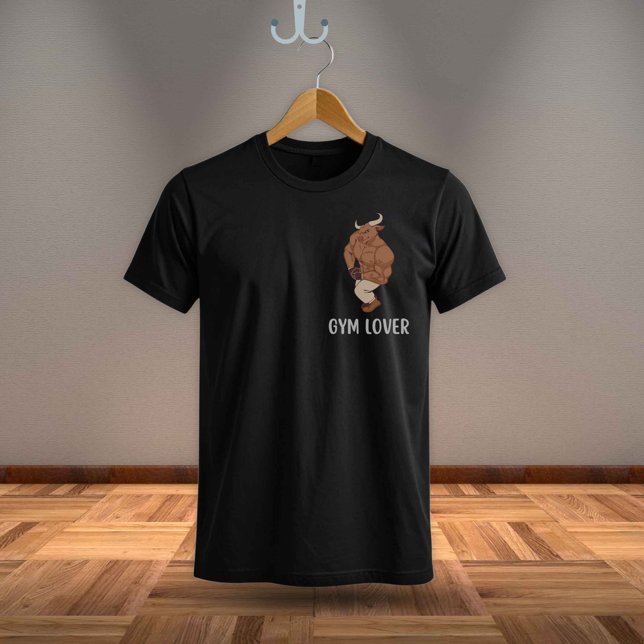 Trishoolin Gym Lover Graphic Theme T-Shirt | Design 40020MB | Cotton Regular Fit | Crew Neck / Round Neck Half Sleeve | Pack of 1
